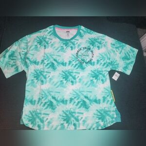 Disney Star Wars Unisex Choose Your Path Green Tie Dye Grogu Yoda T-Shirt XS NWT